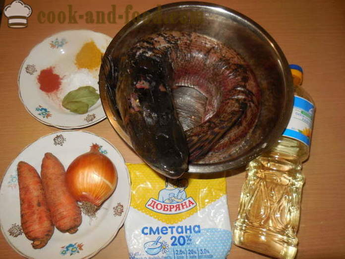 Pike v smetano v multivarka - kako kuhati okusno ščuke v smetanovi omaki z zelenjavo, korak za korakom receptov fotografije