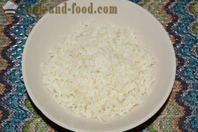 Delicious pečenje jeter z rižem - kako kuhati jeter pečenje v pečici, s korak za korakom receptov fotografije