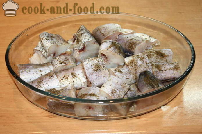 Pečena riba v testo v pečici - kako speči ribe v testo v pečici, s korak za korakom receptov fotografije