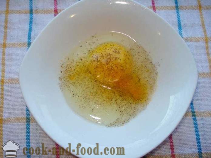 Klasična jajce testo za cvrtje zrezki ali ribe - kako kuhati testo doma, korak za korakom receptov fotografije