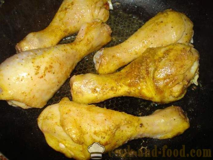 Piščančje bedro v sojini omaki - tako okusno kuhati piščančje krače v ponvi, korak za korakom receptov fotografije