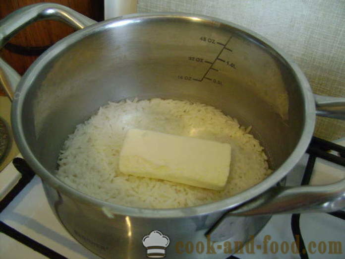 Delicious drobljivo riž okras - kako kuhati hrustljav riž okras v kitajščini, korak za korakom receptov fotografije