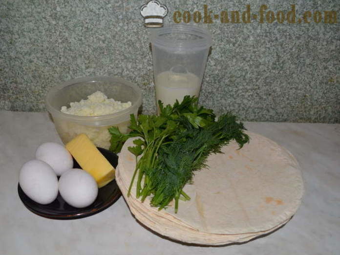 Pita pita kruh s sirom v pečici - kako kuhati pito pita s sirom in zelišči, s korak za korakom receptov fotografije