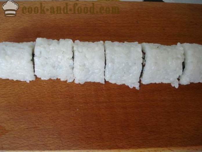 Kako kuhati riž zvitki iz doma, korak za korakom receptov fotografije
