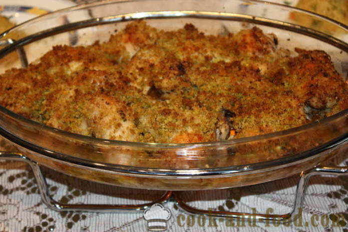Piščančji kosi, panirani - kot okusno kuhati piščanca kosov v pečici, s korak za korakom receptov fotografije