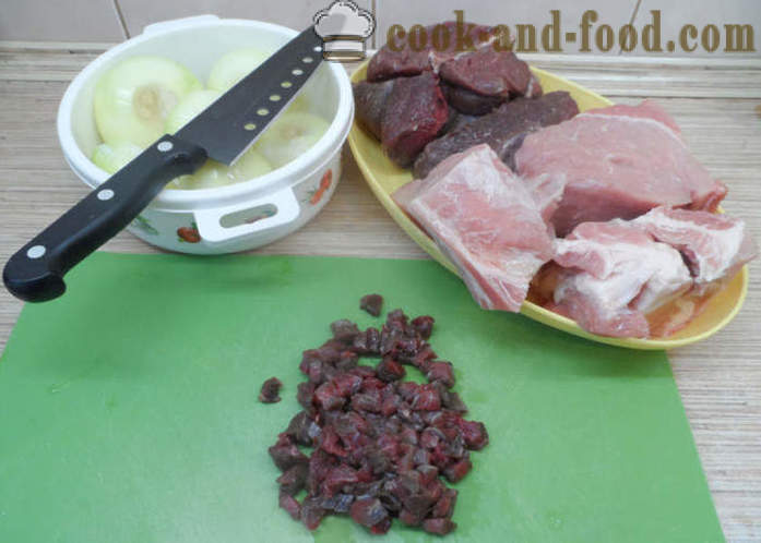 Delicious cmoki z mesom - kako bi cmoke doma, korak za korakom receptov fotografije