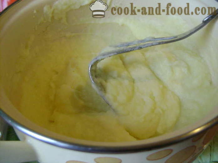 Pire krompir z mlekom - kako kuhati pire krompir, korak za korakom receptov fotografije