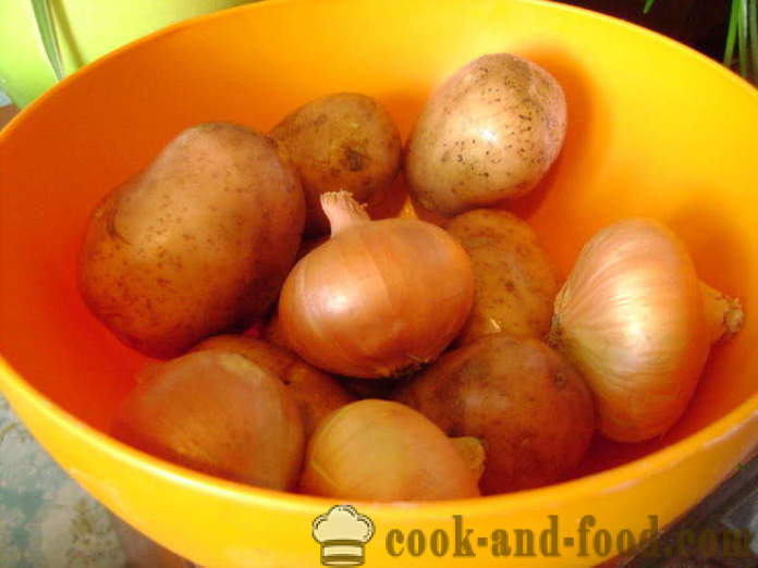 Kvas pita s krompirjem in gobami - kako kuhati pito z gobami in krompirjem, s korak za korakom receptov fotografije