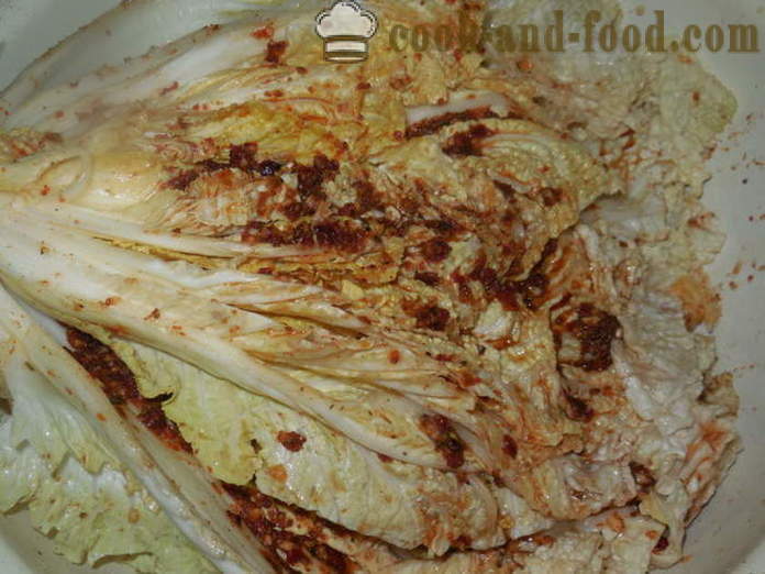 Kitajsko zelje kimchi v korejščini - kako narediti kimchi doma, korak za korakom receptov fotografije