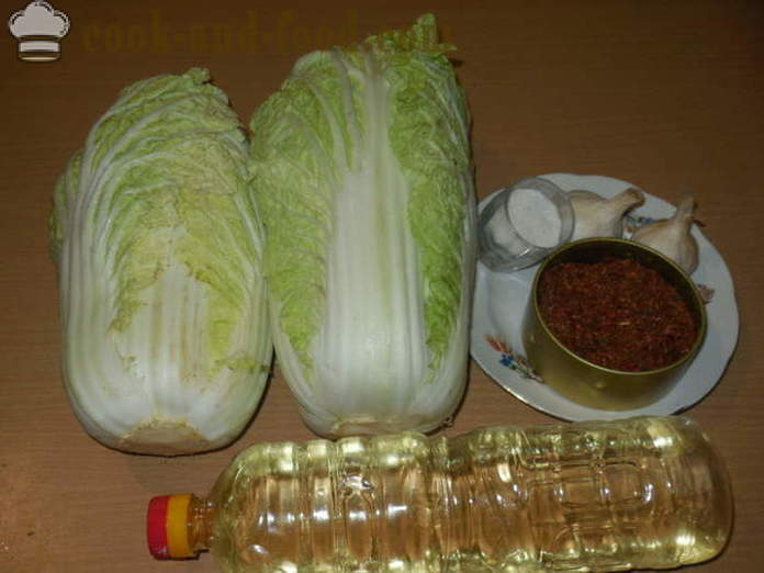 Kitajsko zelje kimchi v korejščini - kako narediti kimchi doma, korak za korakom receptov fotografije