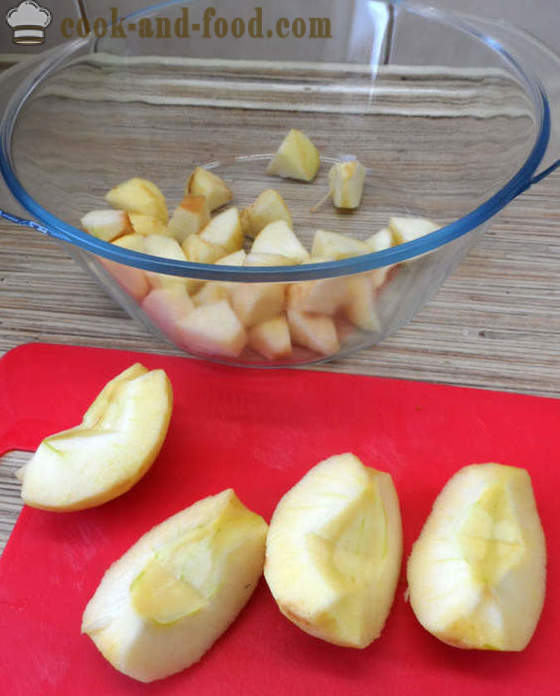 Apple mousse z želatino - kako narediti jabolčno čežano doma, korak za korakom receptov fotografije