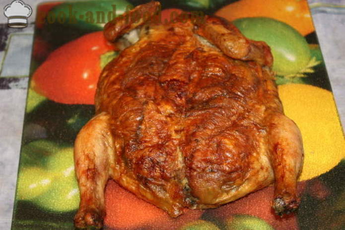 Piščančje polnjene palačinke v pečici - kako kuhati piščanca polnjene palačinke brez kosti, korak za korakom receptov fotografije