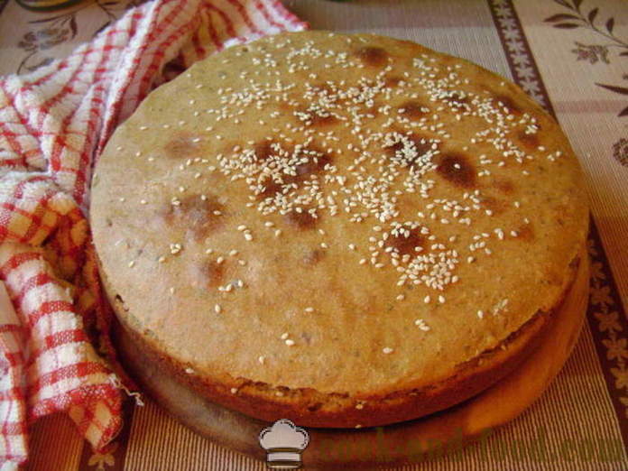 Nekvašen kruh v pečici - kako speči beskvasan kruh doma, korak za korakom receptov fotografije