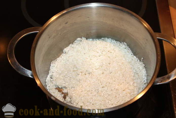 Riž kaša z bučo na mleko - kako kuhati riž kaša z bučo na pladnju, a se s korak za korakom receptov fotografije