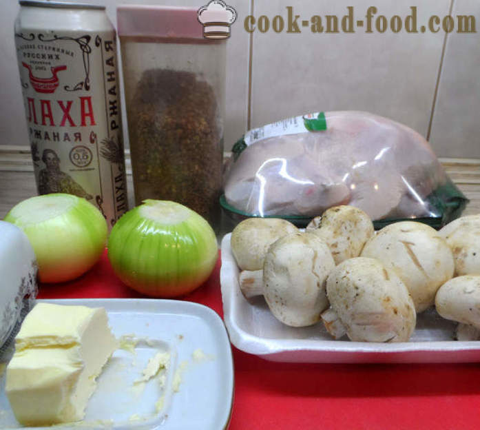 Polnjene piščančje brez kosti v pečici - kako kuhati polnjene piščanec brez kosti, korak za korakom receptov fotografije