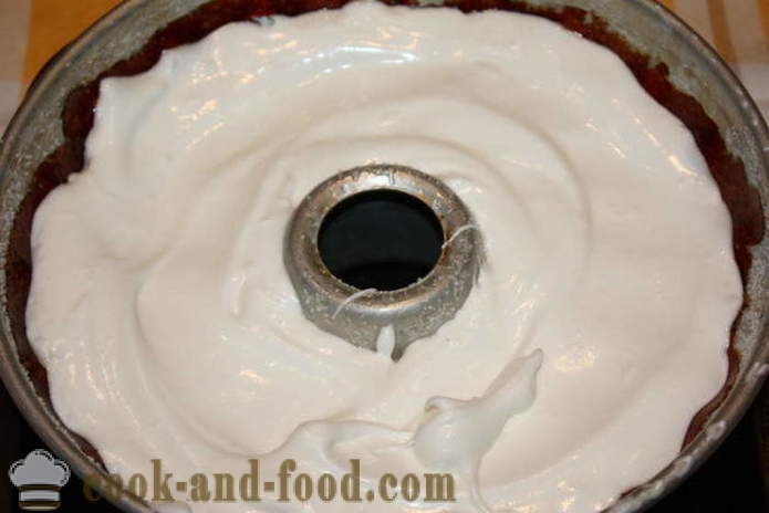 Sladica meringue v pečici - kako kuhati poljubčku doma, korak za korakom receptov fotografije