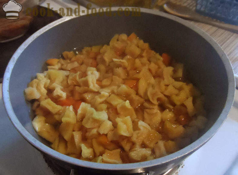 Recept za okusno sladico iz buče - kako kuhati okusno sladico iz buče, korak za korakom receptov fotografije