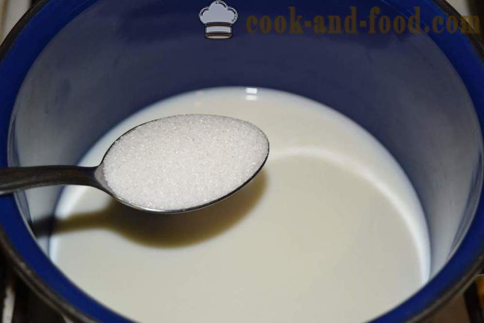 Zdrob na mleku brez grudic v ponvi - kako kuhati kašo z mlekom brez grudic, korak za korakom receptov fotografije