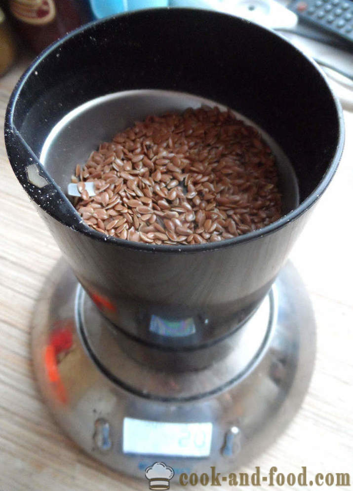 Čiščenje lanenih semen - kako pivo lanenih semen in jedo, recept s sliko