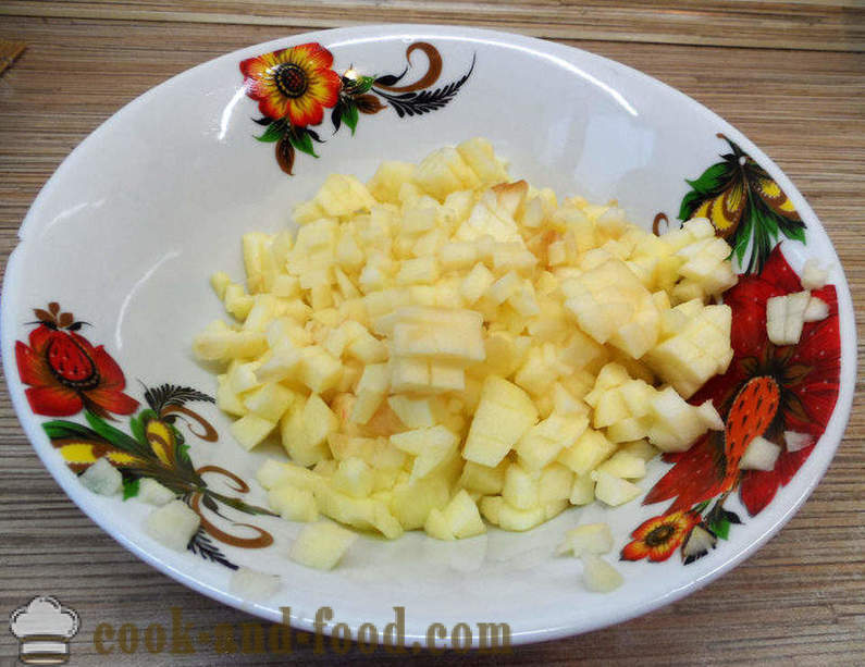 Klasična Dunajski zavitek z jabolki - kako kuhati zavitek z jabolki, korak za korakom receptov fotografije