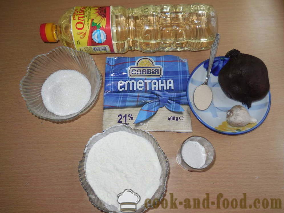 Ukrajinski njoki s česnom boršč, da - kako speči cmoke s česnom v pečici, s korak za korakom receptov fotografije