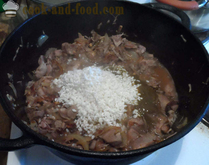 Kharcho juha z rižem - kako kuhati juho grub doma, korak za korakom receptov fotografije