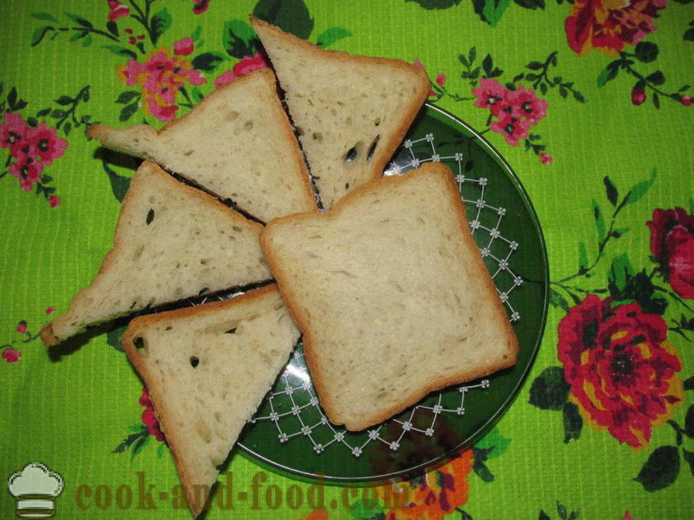 Vroče sendviči v pečici s klobaso in sirom - kako bi tople sendviče v pečici, s korak za korakom receptov fotografije