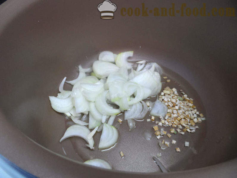 Leni Sarma z zeljem, riž in meso - kako bi leni zeljni zvitki v multivarka, korak po korak receptov fotografije
