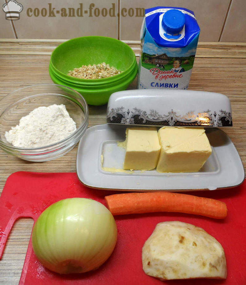 Kroketi pod bešamel omako v pečici - kako kuhati mesne kroglice s krompirjem in smetano omako, a korak za korakom receptov fotografije