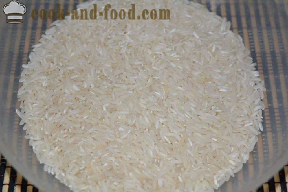 Kako kuhati riž za okras drobljiv - kako kuhati hrustljav riž v ponvi, korak za korakom receptov fotografije
