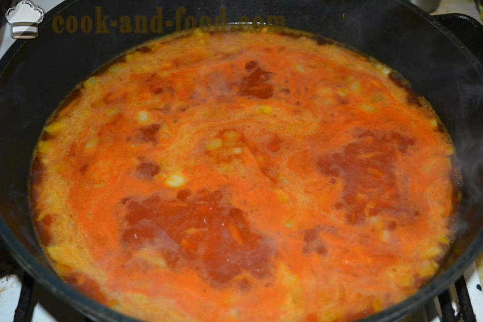 Mesne kroglice iz mletega mesa z ječmenom v pečici - kako kuhati mesne kroglice z omako, korak za korakom receptov fotografije