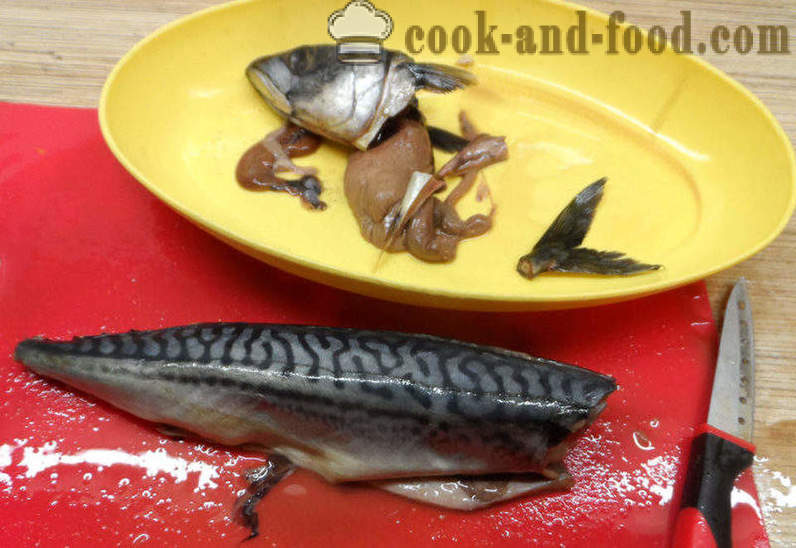 Fishcakes skuše - kako kuhati ribje pogače iz skuše, korak za korakom receptov fotografije