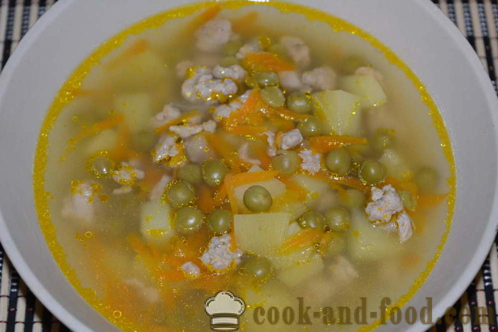 Grah v multivarka - kako kuhati grah juha v multivarka, korak za korakom receptov fotografije