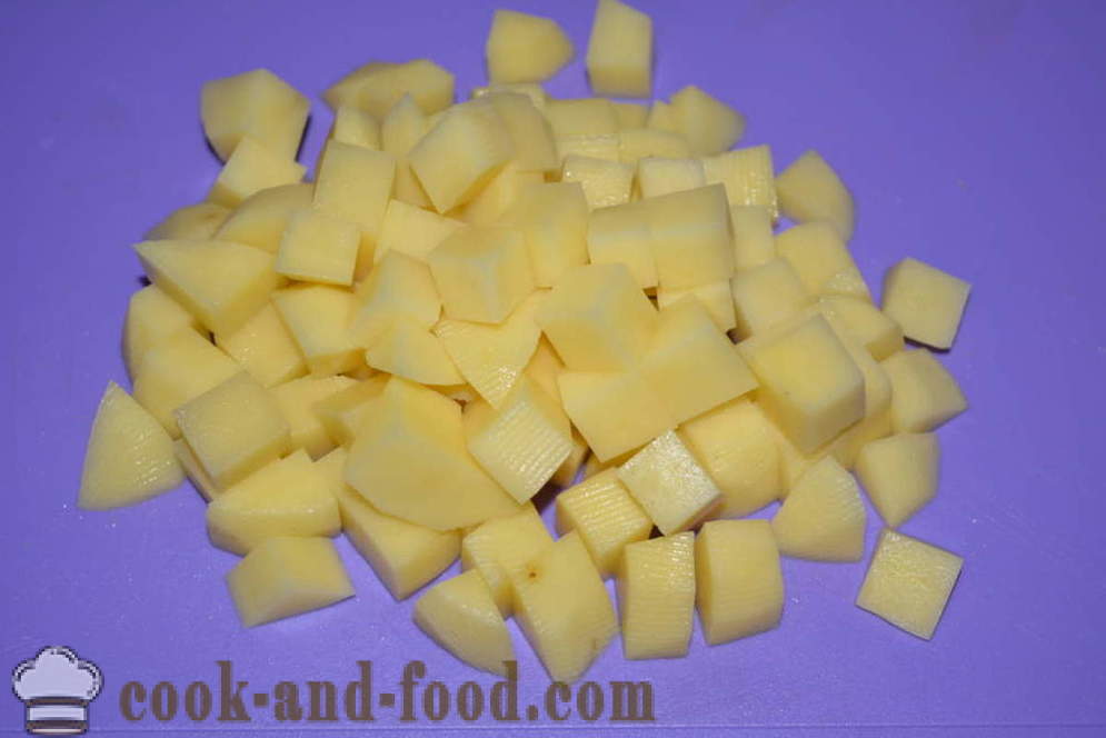 Sir juha s topljenim sirom, testenine in klobase - kako kuhati sir juha z topljenega sira, korak za korakom receptov fotografije