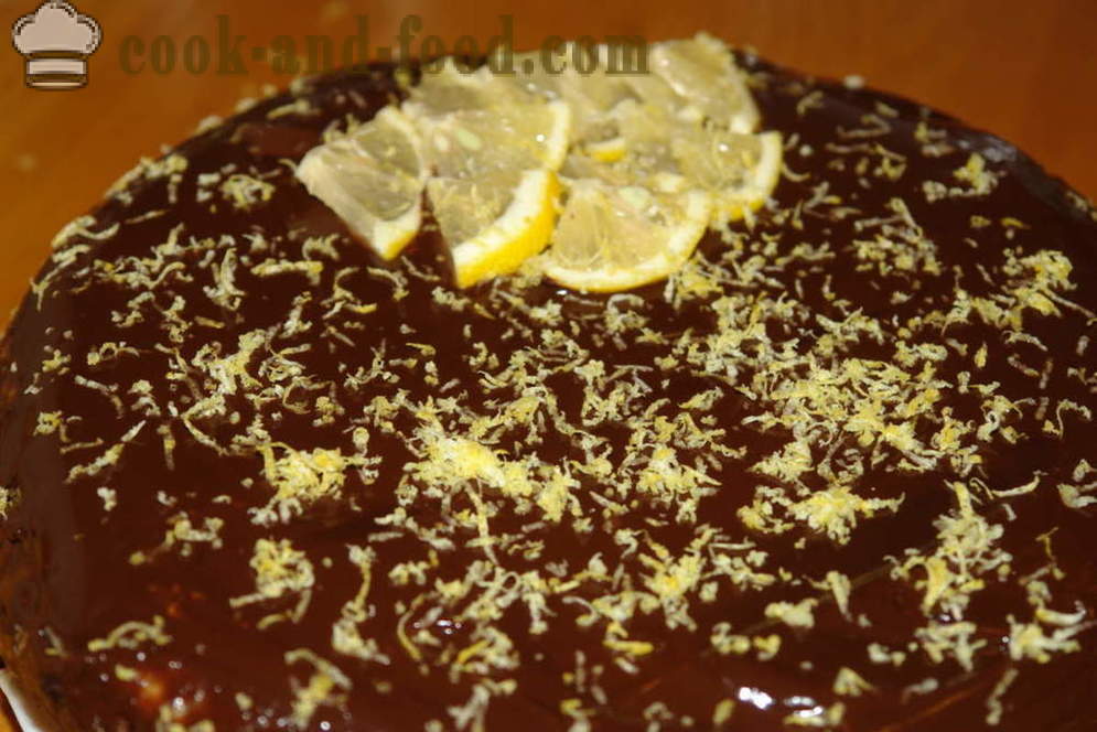 Okusen čokoladni gobo torta s kislo smetano - kako narediti čokoladno torto, korak za korakom receptov fotografije