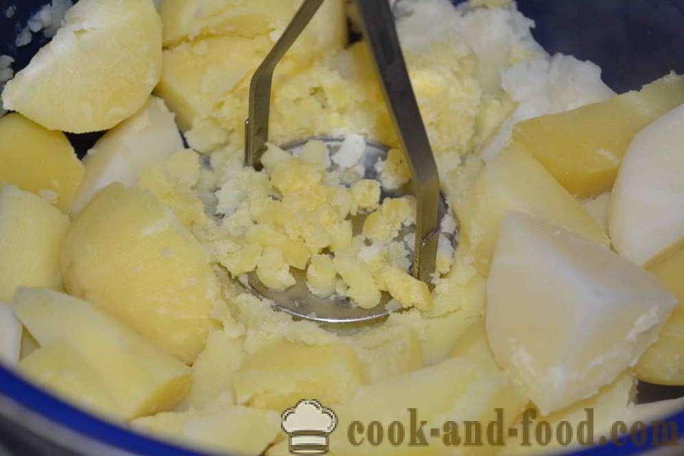 Pire krompir z mlekom in maslom brez kock - kako kuhati okusno pire krompir, korak za korakom receptov fotografije