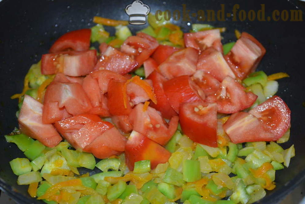 Delicious drobljivo ajde z zelenjavo v ponvi - kako kuhati ajde z zelenjavo, korak za korakom receptov fotografije