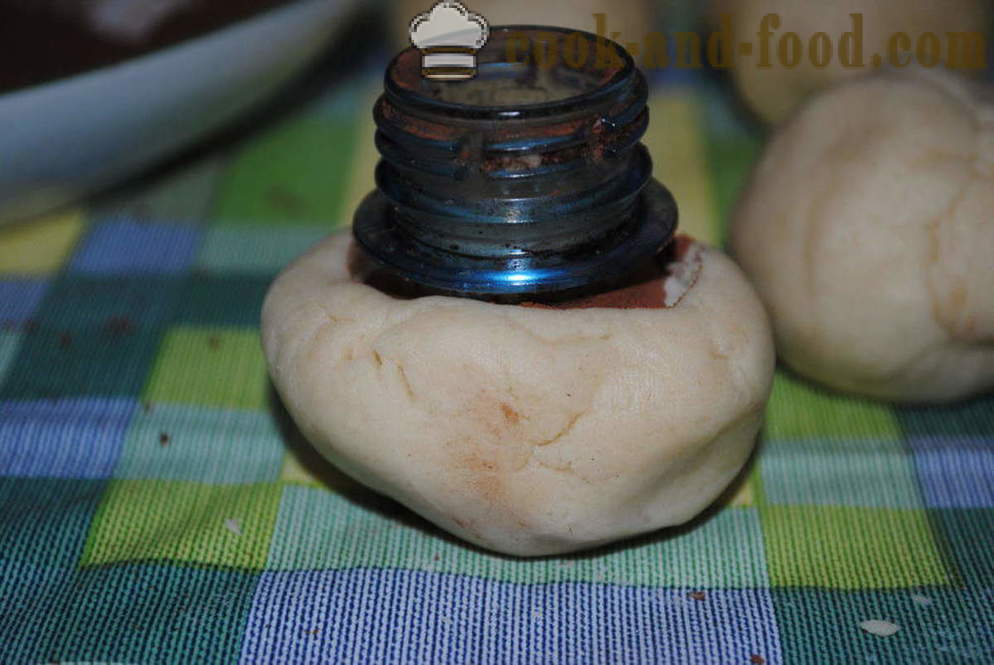 Okusne domače piškote z škroba gob - kako kuhati pecivo šampinjoni, korak za korakom receptov fotografije