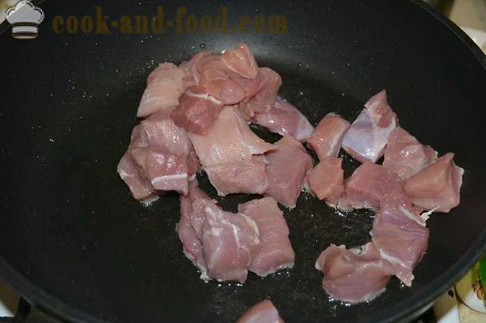 Delicious ajde z mesom v ponvi - kako kuhati ajdovo kašo z mesom, korak za korakom receptov fotografije