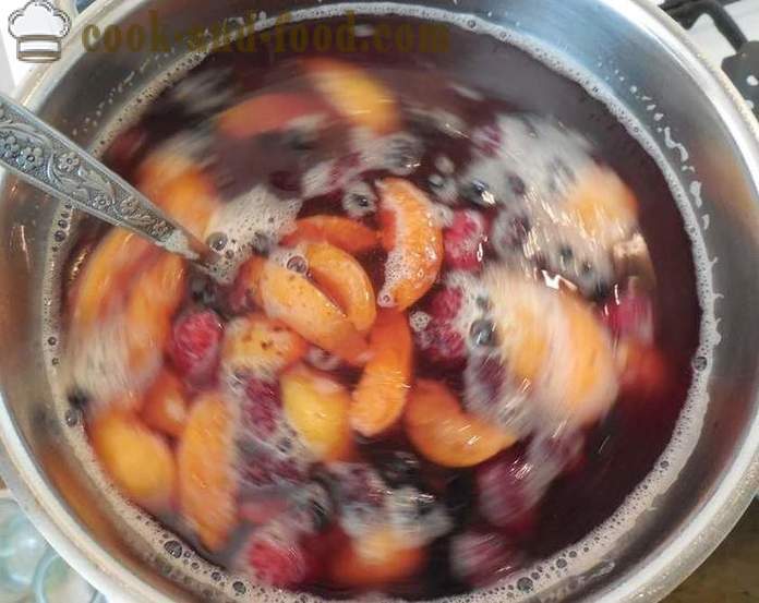 Sadni žele ribez jagode, murve, marelice in škroba - kako kuhati žele jagode in škrob, s korak za korakom receptov fotografije