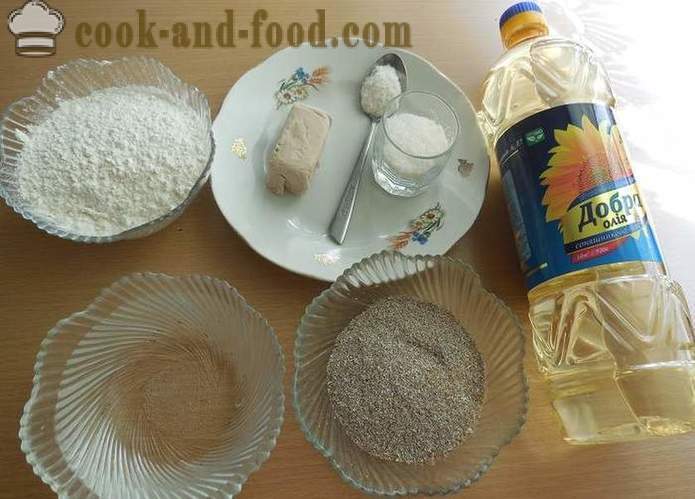 Okusna in zdrava pšenični otrobi polnozrnata žita - kako narediti domač kruh, preprost recept in korak za korakom fotografijo