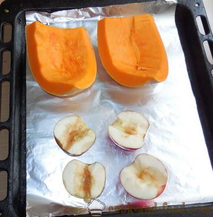 Medu sladica iz pečene buče, jabolka in orehe - kako kuhati sladico iz bučnega recept s fotografijo