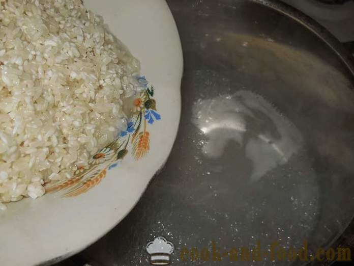 Kako kuhati riž kašo na vodi za okras - recept s fotografijo