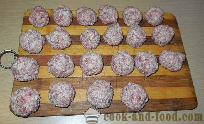 Juha z mesne kroglice iz mletega mesa in zdrob - kako kuhati juho in mesne kroglice - korak za korakom receptov fotografije