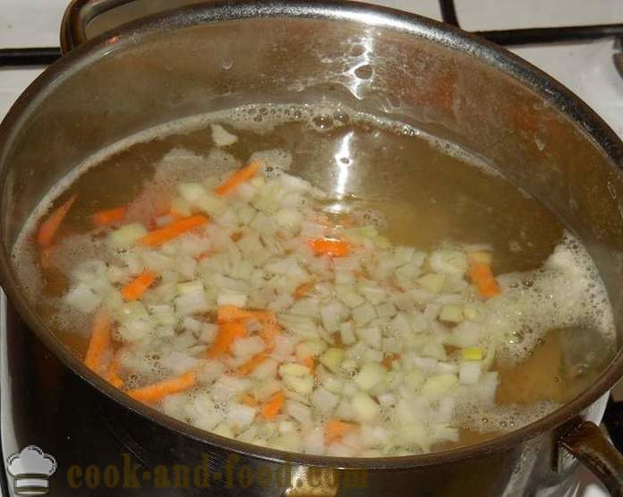Zelenjavna juha z žličniki - kako kuhati juho s cmoki - babičin recept s korak za korakom fotografij