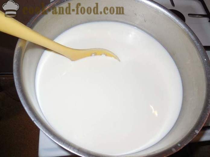 Kako narediti domačo skuto iz mleka - preprost recept in korak za korakom fotografijo