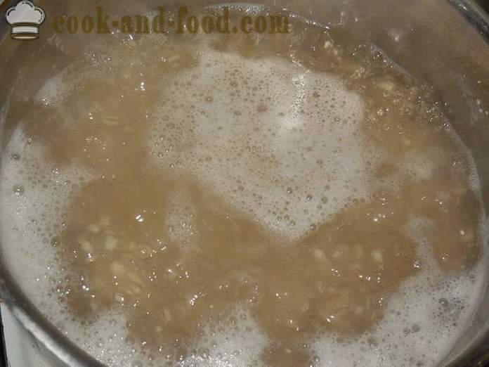 Delicious ječmen kašo na vodi - korak za korakom recept s fotografijami - kako kuhati ječmenovo kašo