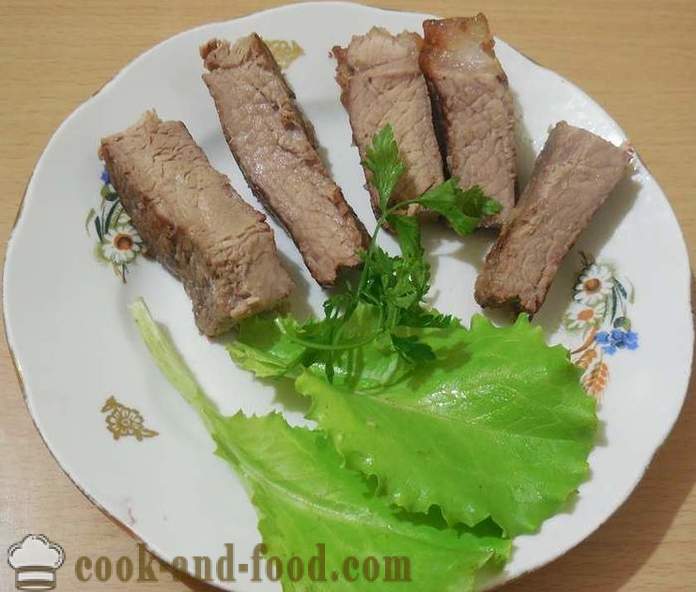 Okusno in sočno goveji zrezek ali svinjina Ti Bon - kuhanje polno praženju mesa - korak za korakom receptov fotografije