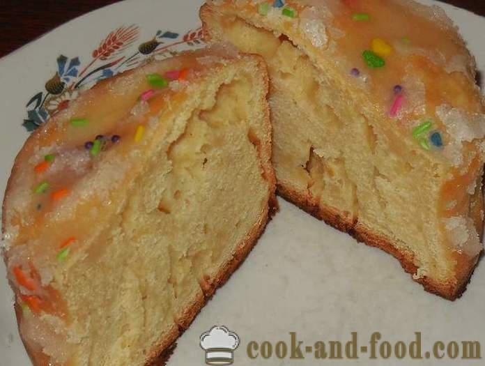 Lemon Velikonočni kolač brez kvasa multivarka - preprost korak za korakom receptu s fotografijami v jogurt torta