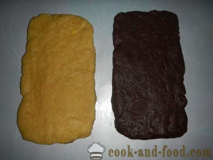 Francosko pecivo Sable - kako kuhati okusno dvobarvni kolačev - recept s fotografijami, korak za korakom